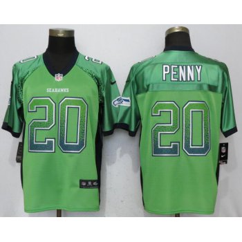 Nike Seattle Seahawks #20 Rashaad Penny Green Drift Fashion Elite Jersey