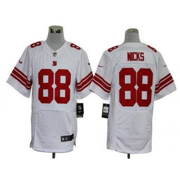 Size 60 4XL-Hakeem Nicks New York Giants #88 White Stitched Nike Elite NFL Jerseys