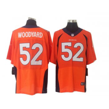 Size 60 4XL 2013 New Collar Wesley Woodyard Denver Broncos #52 Nike Elite Orange Jersey