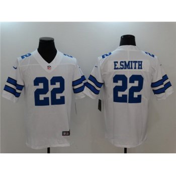 Men's Dallas Cowboys #22 Emmitt Smith White 2017 Vapor Untouchable Stitched NFL Nike Limited Jersey