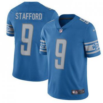 Nike Detroit Lions #9 Matthew Stafford Blue Team Color Men's Stitched NFL Vapor Untouchable Limited Jersey