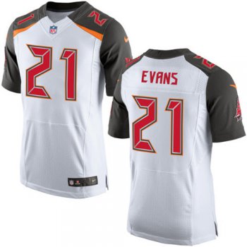 Nike Tampa Bay Buccaneers #21 Justin Evans White Men's Stitched NFL New Elite Jersey