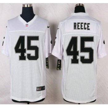 Oakland Raiders #45 Marcel Reece Nike White Elite Jersey