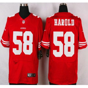 San Francisco 49ers #58 Eli Harold Nike Red Elite Jersey