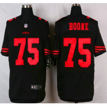 San Francisco 49ers #75 Alex Boone 2015 Nike Black Elite Jersey