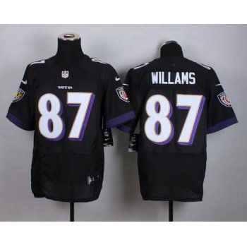 Men's Baltimore Ravens #87 Maxx Williams 2013 Nike Black Elite Jersey