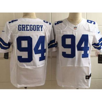 Men's Dallas Cowboys #94 Randy Gregory Nike White Elite Jersey