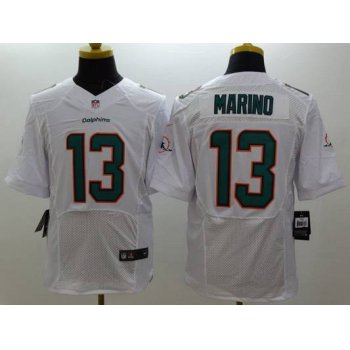 Nike Miami Dolphins #13 Dan Marino 2013 White Elite Jersey