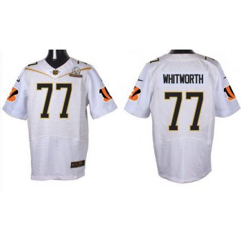 Men's Cincinnati Bengals #77 Andrew Whitworth White 2016 Pro Bowl Nike Elite Jersey