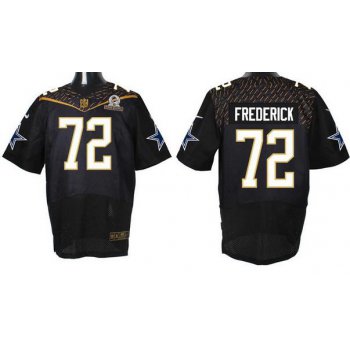 Men's Dallas Cowboys #72 Travis Frederick Black 2016 Pro Bowl Nike Elite Jersey