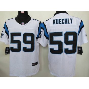 Nike Carolina Panthers #59 Luke Kuechly White Elite Jersey