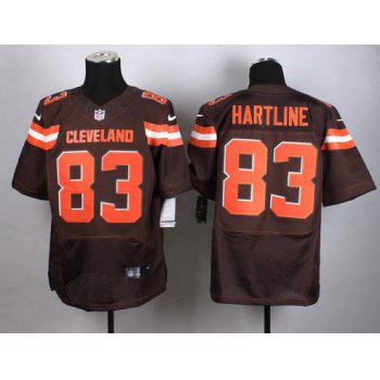 Nike Cleveland Browns #83 Brian Hartline 2015 Brown Elite Jersey