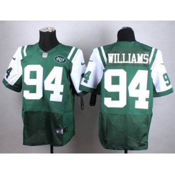 Nike New York Jets #94 Leonard Williams Green Elite Jersey