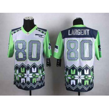 Nike Seattle Seahawks #80 Steve Largent 2015 Noble Fashion Elite Jersey