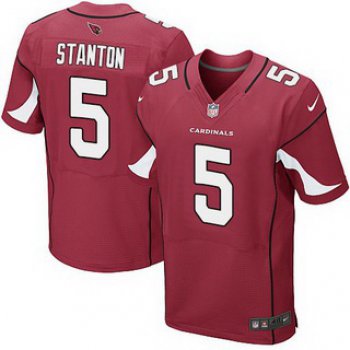 Men's Arizona Cardinals #5 Drew Stanton Red Team Color NFL Nike Elite Jersey