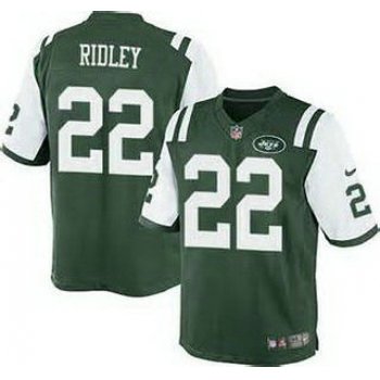 Men's New York Jets #22 Stevan Ridley Green Team Color NFL Nike Elite Jersey