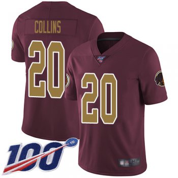 Nike Redskins #20 Landon Collins Burgundy Red Alternate Men's Stitched NFL 100th Season Vapor Limited Jersey