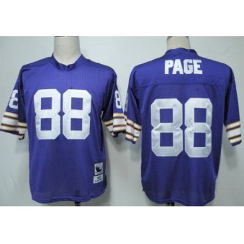 Minnesota Vikings #88 Alan Page Purple Throwback Jersey