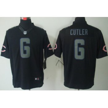 Nike Chicago Bears #6 Jay Cutler Black Impact Limited Jersey