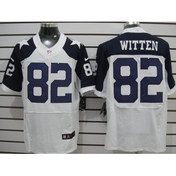 Nike Dallas Cowboys #82 Jason Witten White Thanksgiving Elite Jersey