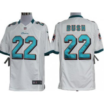Nike Miami Dolphins #22 Reggie Bush White Limited Jersey