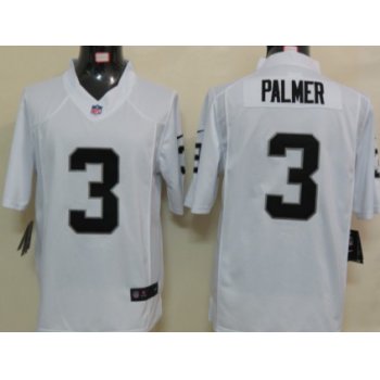 Nike Oakland Raiders #3 Carson Palmer White Limited Jersey