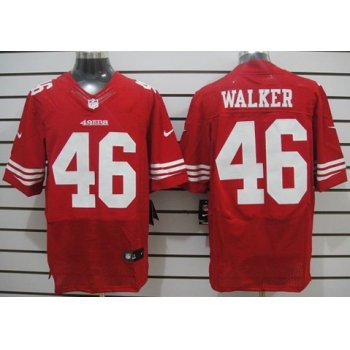 Nike San Francisco 49ers #46 Delanie Walker Red Elite Jersey