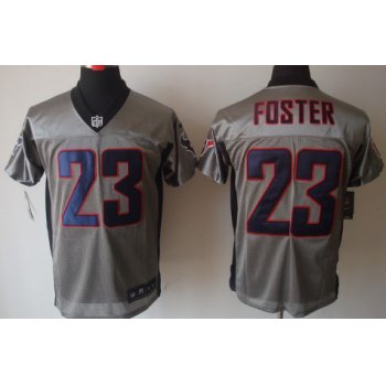 Nike Houston Texans #23 Arian Foster Gray Shadow Elite Jersey