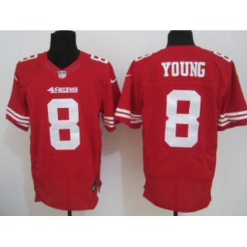 Nike San Francisco 49ers #8 Steve Young Red Elite Jersey