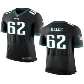 Men's Philadelphia Eagles #62 Jason Kelce NEW Black Alternate Stitched NFL Nike Elite Jersey