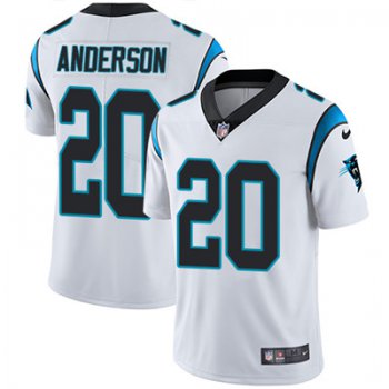 Nike Carolina Panthers #20 C.J. Anderson White Men's Stitched NFL Vapor Untouchable Limited Jersey