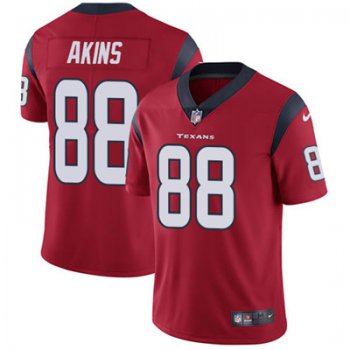 Nike Houston Texans #88 Jordan Akins Red Alternate Men's Stitched NFL Vapor Untouchable Limited Jersey