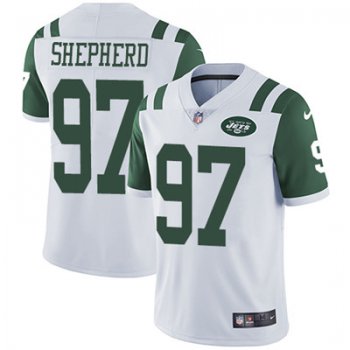 Nike New York Jets #97 Nathan Shepherd White Men's Stitched NFL Vapor Untouchable Limited Jersey