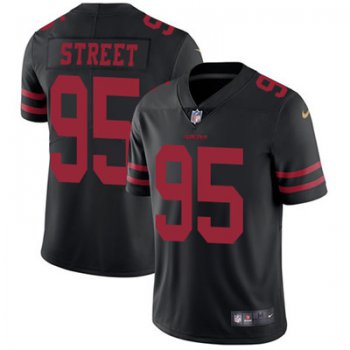 Nike San Francisco 49ers #95 Kentavius Street Black Alternate Men's Stitched NFL Vapor Untouchable Limited Jersey