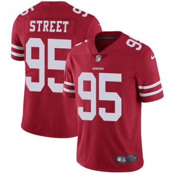 Nike San Francisco 49ers #95 Kentavius Street Red Team Color Men's Stitched NFL Vapor Untouchable Limited Jersey