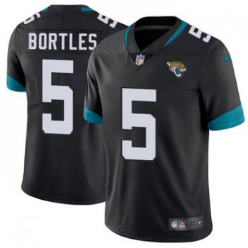 Nike Jacksonville Jaguars #5 Blake Bortles Black Alternate Men's Stitched NFL Vapor Untouchable Limited Jersey