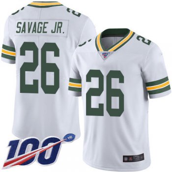 Nike Packers #26 Darnell Savage Jr. White Men's Stitched NFL 100th Season Vapor Limited Jersey
