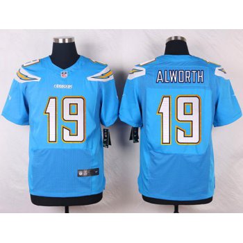 Nike San Diego Chargers #19 Lance Alworth Electric Blue Alternate Men's Stitched NFL New Elite Jersey