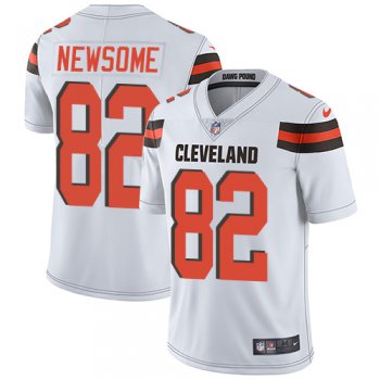 Nike Cleveland Browns #82 Ozzie Newsome White Men's Stitched NFL Vapor Untouchable Limited Jersey