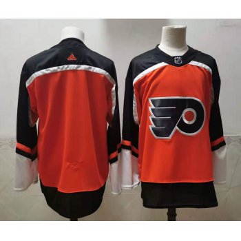 Men's Philadelphia Flyers Blank Orange With Black Name Adidas 2020-21 Stitched NHL Jersey