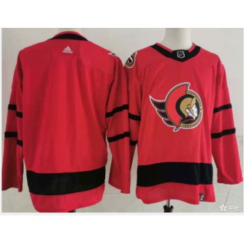 Ottawa Senators Blank Red Men's Adidas 2020-21 Reverse Retro Alternate NHL Jersey