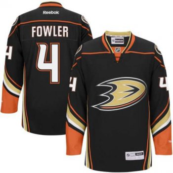 Men's Anaheim Ducks #4 Cam Fowler Black Third Jersey