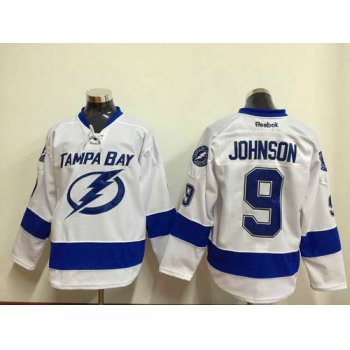 Men's Tampa Bay Lightning #9 Tyler Johnson White Jersey