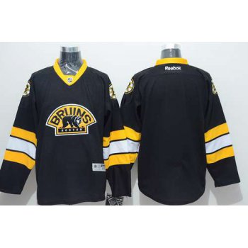 Boston Bruins Blank Black Third Jersey