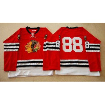 Chicago Blackhawks #88 Patrick Kane 1960-61 Red Vintage Jersey