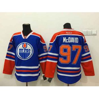 Edmonton Oilers #97 Connor McDavid Royal Blue Jersey