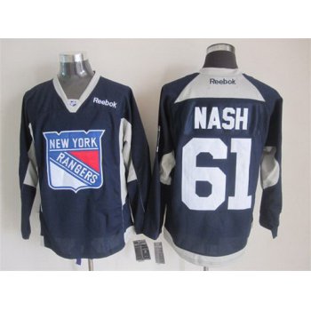 New York Rangers #61 Rick Nash 2014 Training Navy Blue Jersey