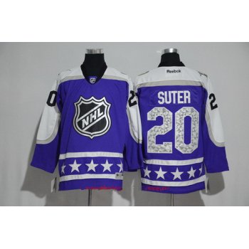 Men's Central Division Minnesota Wild #20 Ryan Suter Reebok Purple 2017 NHL All-Star Stitched Ice Hockey Jersey