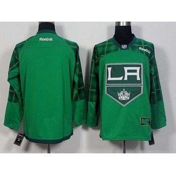 Men's Los Angeles Kings Blank Green 2016 St. Patrick's Day Hockey Jersey