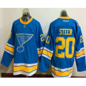 Men's St. Louis Blues #20 Alexander Steen Blue 2017 Winter Classic Stitched NHL Reebok Hockey Jersey
